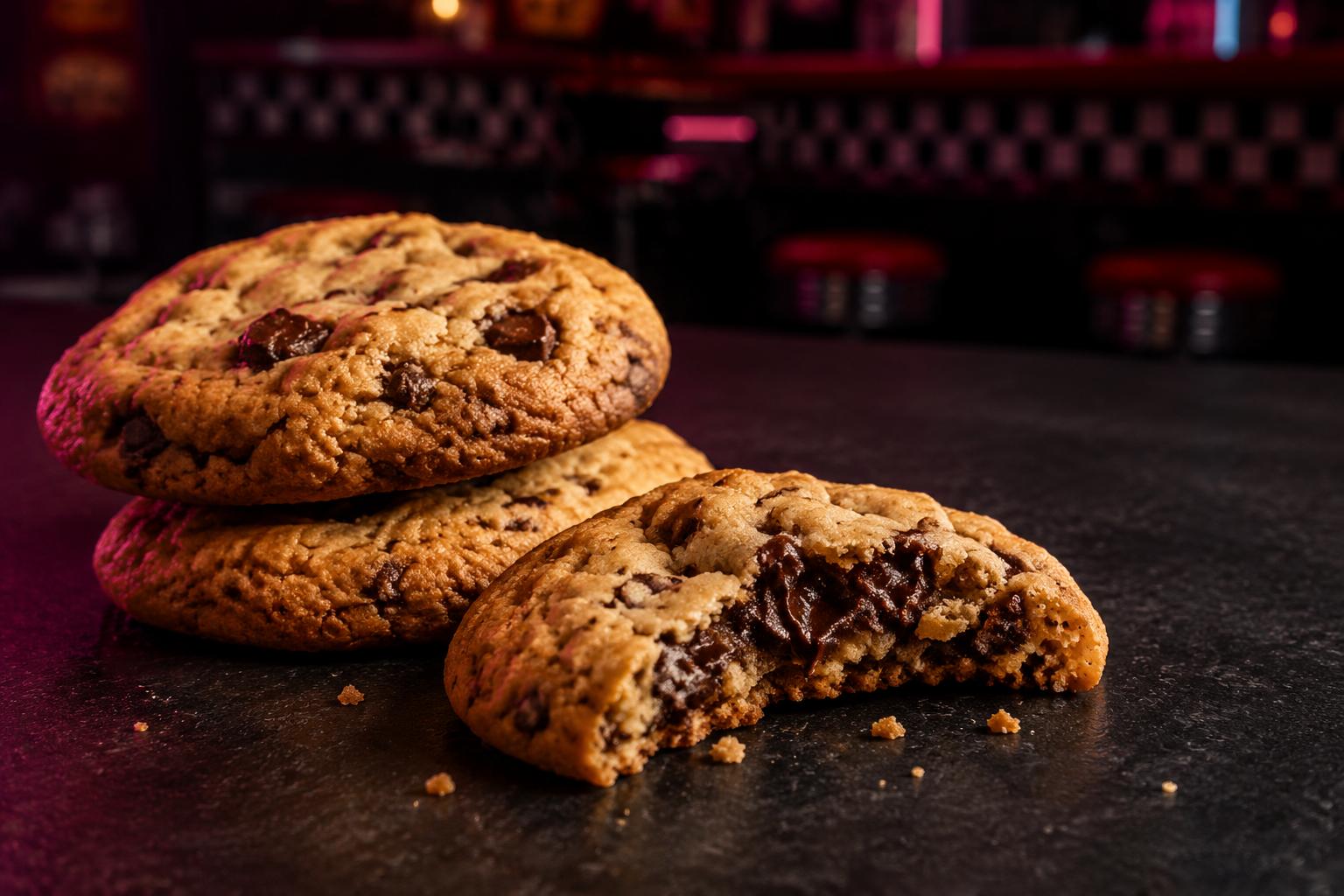 Hausgemachte Cookies mit Schokolade